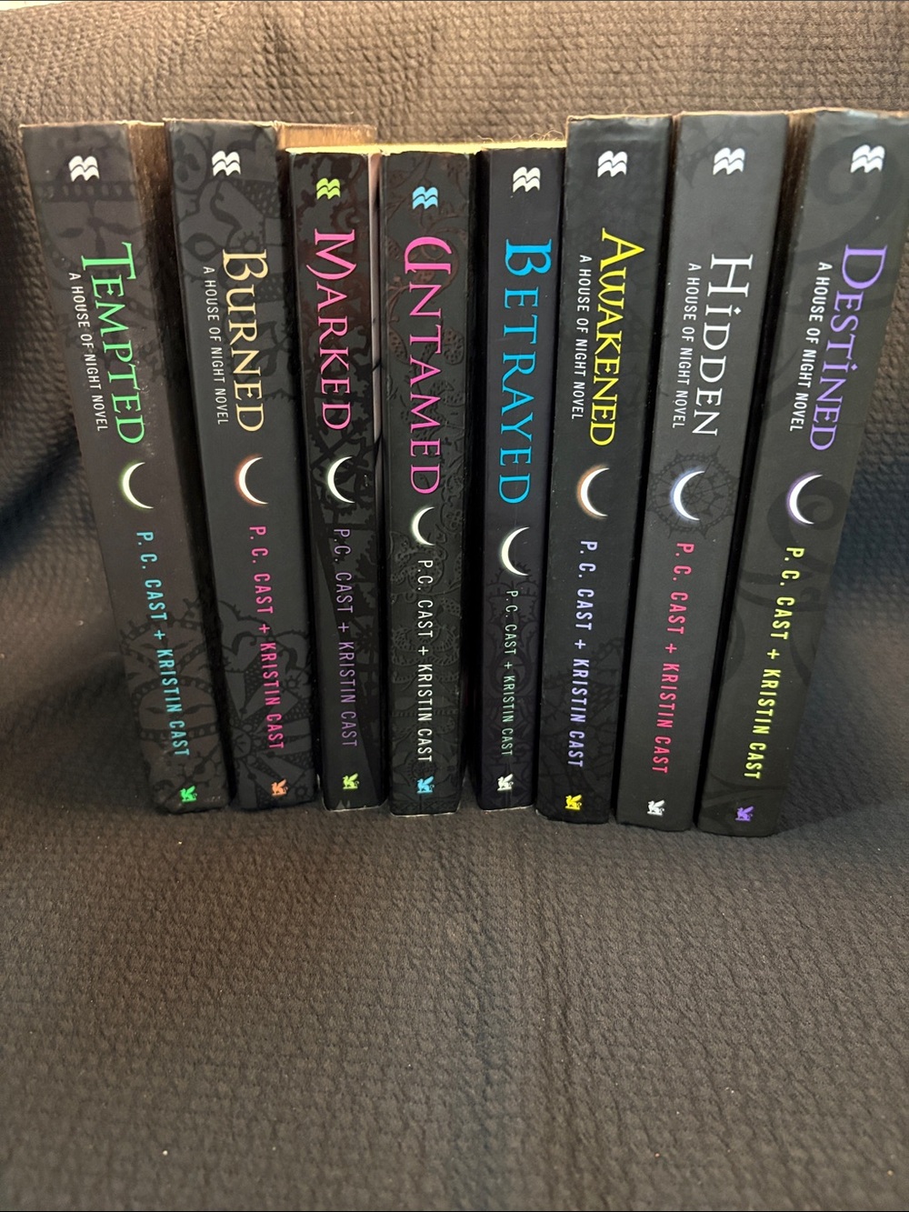 8 House of Night books by P.C.Cast & Kristin Cast. Read once. Great shape.